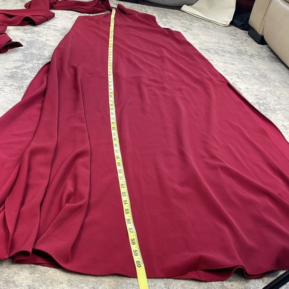 NWT EVE Black Halo Henna Sleeveless Gown Crimson Red Sz S - Picture 12 of 14